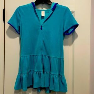 Girls terry swim coverup size L